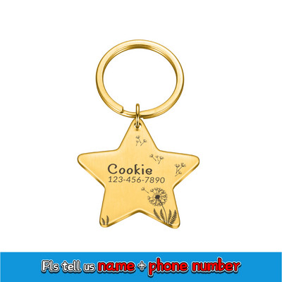 Δωρεάν προσαρμοσμένη εξατομικευμένη ετικέτα ταυτότητας κατοικίδιων Χαραγμένο όνομα ταυτότητας κατοικίδιου για κολάρο για κουτάβι σκύλου Ετικέτα κατοικίδιων ζώων Πινακίδα αναγνώρισης χαμένου γαλλικού μπουλντόγκ