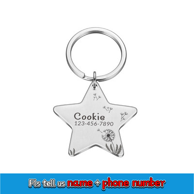 Δωρεάν προσαρμοσμένη εξατομικευμένη ετικέτα ταυτότητας κατοικίδιων Χαραγμένο όνομα ταυτότητας κατοικίδιου για κολάρο για κουτάβι σκύλου Ετικέτα κατοικίδιων ζώων Πινακίδα αναγνώρισης χαμένου γαλλικού μπουλντόγκ