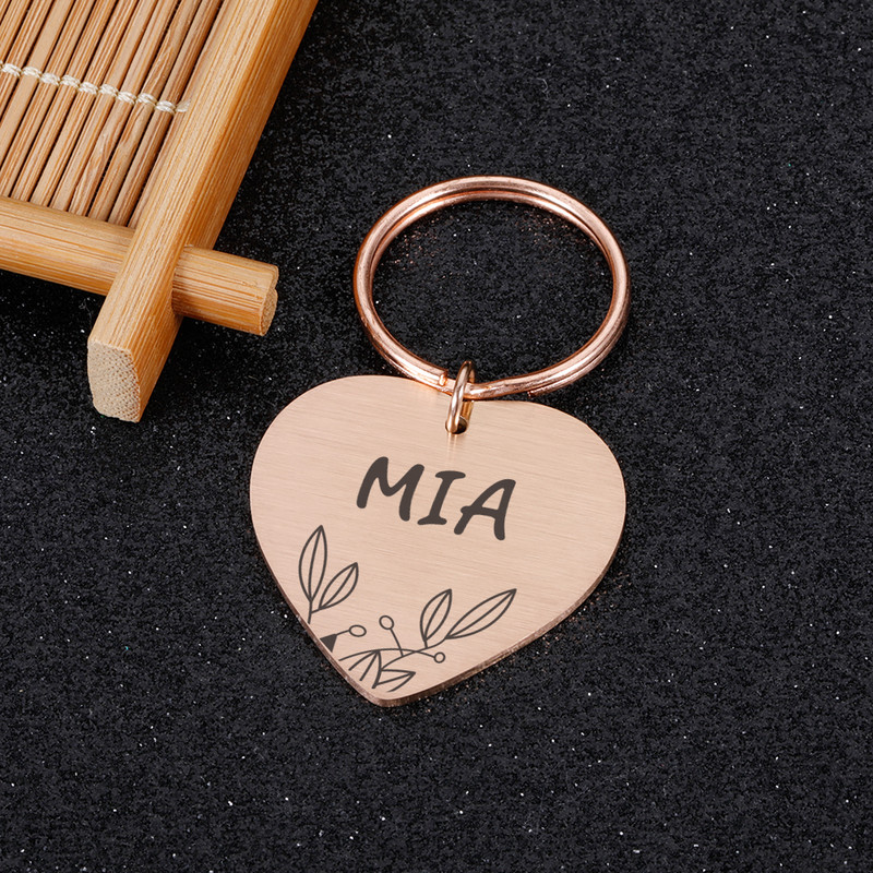 Tasuta kohandatud koeranime identifitseerimise ripats, graveeritud isikupärastatud koera kaelarihma silt Metallist kassi ID-sildid identifitseerimise lemmikloomad tarvik