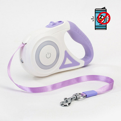 Dog Leash Dog Roulette Light Αυτόματο αναδιπλούμενο 3m 5m Nylon Puppy Leash Leads Patrol Rope for Small Medium Pet Αξεσουάρ