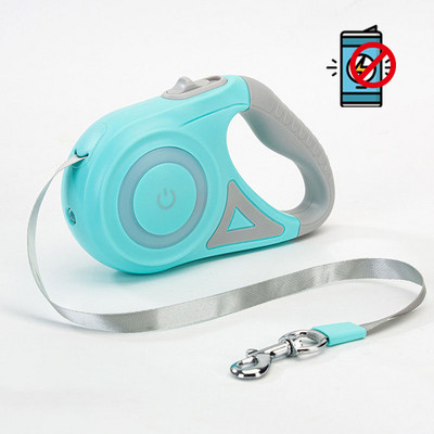 Dog Leash Dog Roulette Light Αυτόματο αναδιπλούμενο 3m 5m Nylon Puppy Leash Leads Patrol Rope for Small Medium Pet Αξεσουάρ