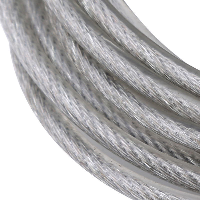 Visokokvalitetni 5 mm * 3 m produljeni čelični žičani konopci za pse, lanac, dvostruki kraj, povodac za pse, kabel s dvije glave, metalne kuke, olovo