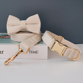 Guler personalizat, catifea, bumbac, țesătură de calitate, pentru câini mici, mijlocii mari, piese metalice personalizate, accesoriu pentru animale de companie, flanela 14