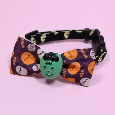 Guler pentru câini Nou Halloween Reglabil Clopoțel Animal de companie Guler pisică Amuzant drăguț Pisicuță Colier Cățeluș Samll Dimensiune medie 18-32CM 1BUC Guler