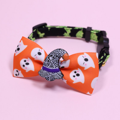 Guler pentru câini Nou Halloween Reglabil Clopoțel Animal de companie Guler pisică Amuzant drăguț Pisicuță Colier Cățeluș Samll Dimensiune medie 18-32CM 1BUC Guler