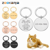 Etichetă de identificare personalizată pentru câine Etichete cu nume de etichetă personalizată gravată pentru identificare pentru animale de companie.