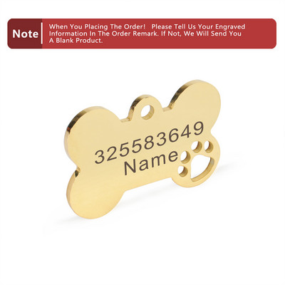 Etichetă pentru câine de identificare pentru animale de companie Etichetă gravată cu os de labe goale pentru animale de companie, personalizată gratuit, anti-pierdere, etichetă pentru chei pentru accesorii pentru animale de companie