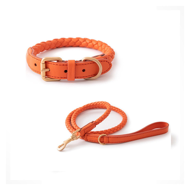 Koera pukseerimisköis Koera kaelarihm PU-nahast kootud reguleeritav koerarakmed Keskmise suurusega koera kaelarihm Kassi kaelarihm lemmikloomatarbed koera kaelarihm