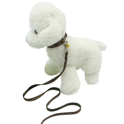 125 * 1CM gulere pentru câini Set de lese pentru curele de mers pentru animale de companie pentru guler de nailon pentru câini de talie mică, mijlocie, frânghie de tracțiune cu clopote