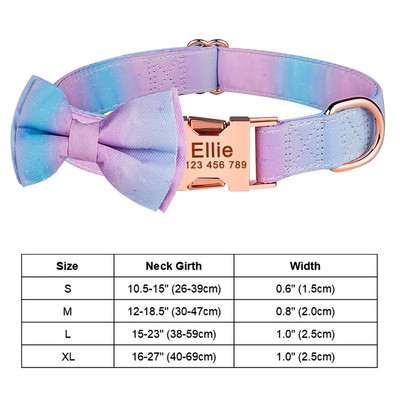 Guler personalizat pentru câini, consumabile pentru câini, guler de câine cu floare din nailon, gravat, personalizat, unisex, mediu mare, etichetă pentru produse pentru animale de companie