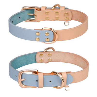 Nove kožne ogrlice za pse za male i velike pse, modne ogrlice za kućne ljubimce s šavovima, dizajn podesive veličine, zakovice ojačane, dodatak za kućne ljubimce