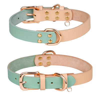 Nove kožne ogrlice za pse za male i velike pse, modne ogrlice za kućne ljubimce s šavovima, dizajn podesive veličine, zakovice ojačane, dodatak za kućne ljubimce