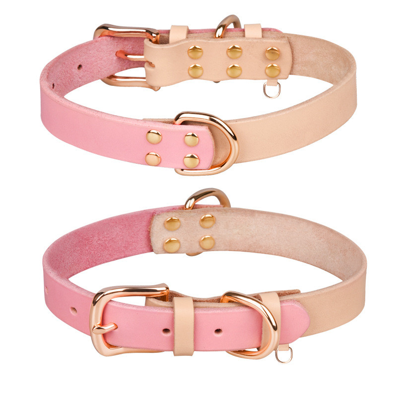 Nove kožne ogrlice za pse za male i velike pse, modne ogrlice za kućne ljubimce s šavovima, dizajn podesive veličine, zakovice ojačane, dodatak za kućne ljubimce