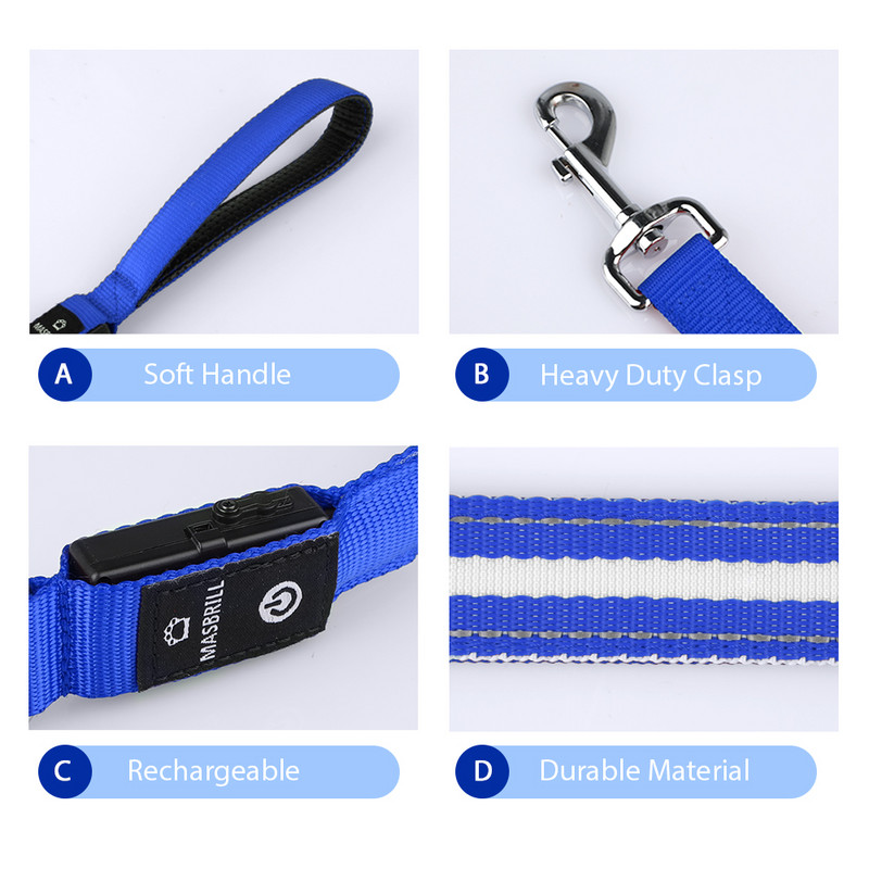 Câine de companie Lesă de alergare de mână, din nailon, în talie, pentru alergare, jogging, plimbare nocturnă, frânghie de siguranță pentru câini, articole pentru animale de companie