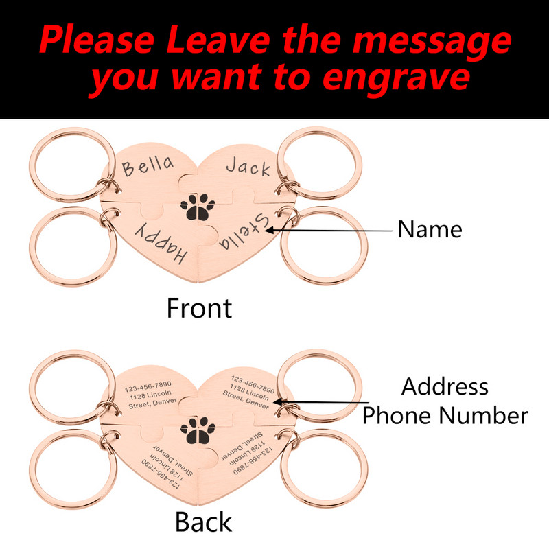 4 tk kassi koera ID sildid Kohandatud tasuta graveering nimega Isikupärastatud koera kaelarihm Lemmiklooma nimeplaat kaelakee kaelarihm kutsika tarvik