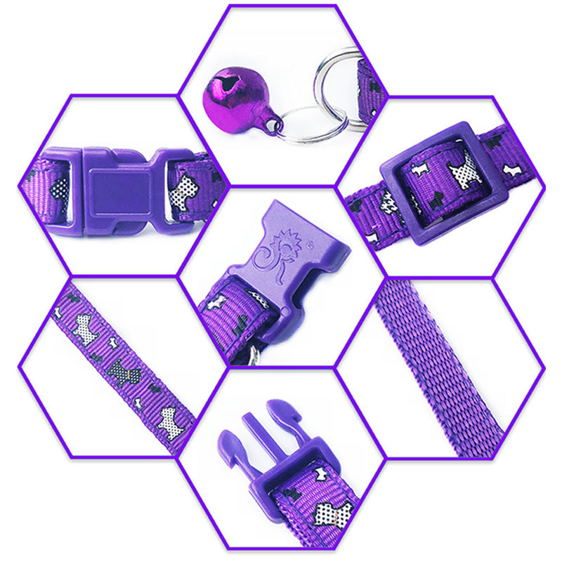 1 buc. Guler de pisică pentru câine cu clopoțel imprimat cu desene animate curcubeu cureaua pentru gât pisoi cățeluș guler pentru animale de companie, cataramă reglabilă în siguranță, articole pentru animale de companie