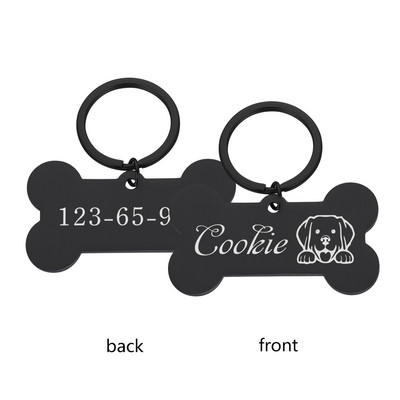 Χαραγμένη ετικέτα ονόματος για σκύλους γάτας Προσαρμοσμένη δωρεάν Χαρακτική Εξατομικευμένη γοητεία Κρεμαστό κολιέ σκύλου Ταυτότητα για αξεσουάρ κουταβιού με κολάρο γάτας κατοικίδιων