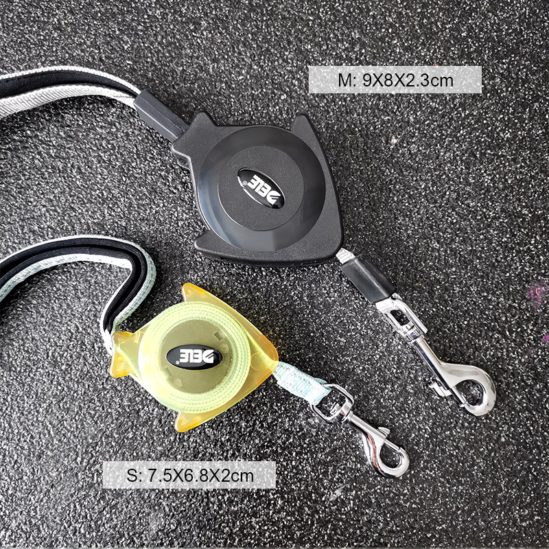 Lesa retractabila DELE pentru animale de companie, lesa pentru plimbarea animalelor de companie de 1,4 m pentru mici/medii de pana la 40 kg, fara incurcare, extensie dubla directie, portabila