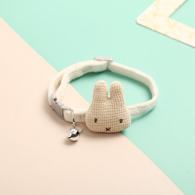 Slatko pletenje Crtani zeko zvono Podesiva mačja ogrlica Trakcijska sigurnosna kopča Ogrlica za kućne ljubimce Mali pas Oprema za pse Veleprodaja