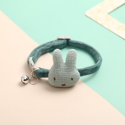 Slatko pletenje Crtani zeko zvono Podesiva mačja ogrlica Trakcijska sigurnosna kopča Ogrlica za kućne ljubimce Mali pas Oprema za pse Veleprodaja