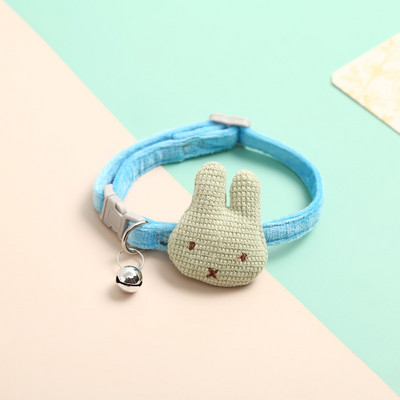 Slatko pletenje Crtani zeko zvono Podesiva mačja ogrlica Trakcijska sigurnosna kopča Ogrlica za kućne ljubimce Mali pas Oprema za pse Veleprodaja