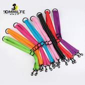 KOMMILIFE Lesă dublă reflectorizată pentru câini pentru plimbare 2 doi câini Lesă dublă reglabilă din nailon pentru câini mici, mijlocii mari