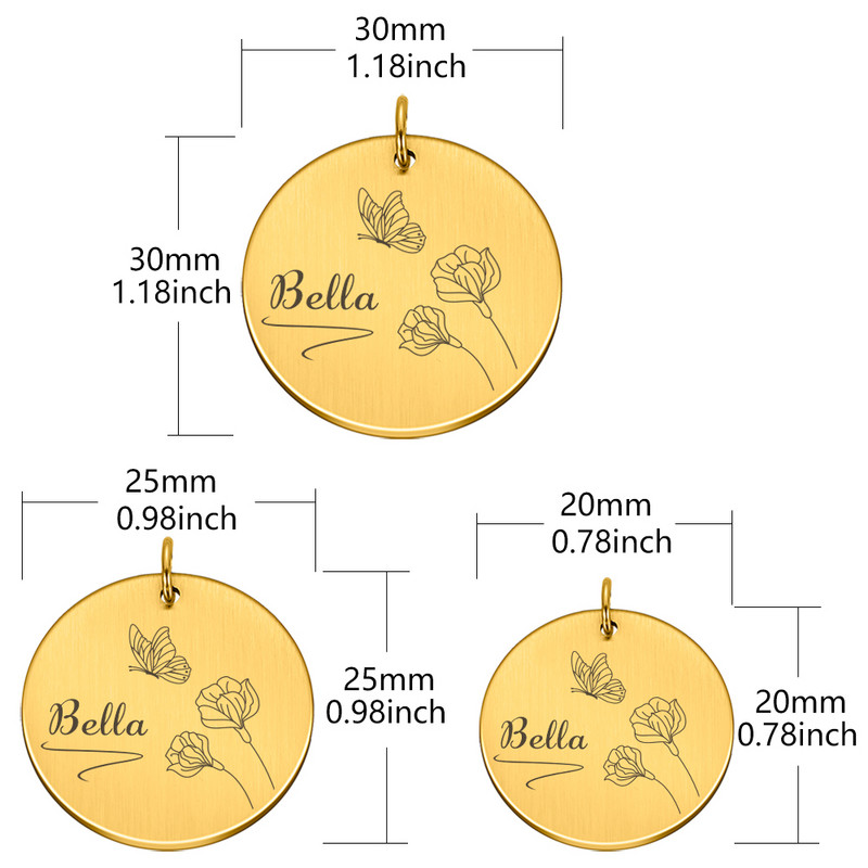 Personalizēta Gravēšana Mājas suņa vārda birkas Pielāgota kucēna ID atzīmes apkakle suņiem Nosaukuma plāksnīte Pretpazaudēšanas metāla atslēgu piekariņu aksesuāri