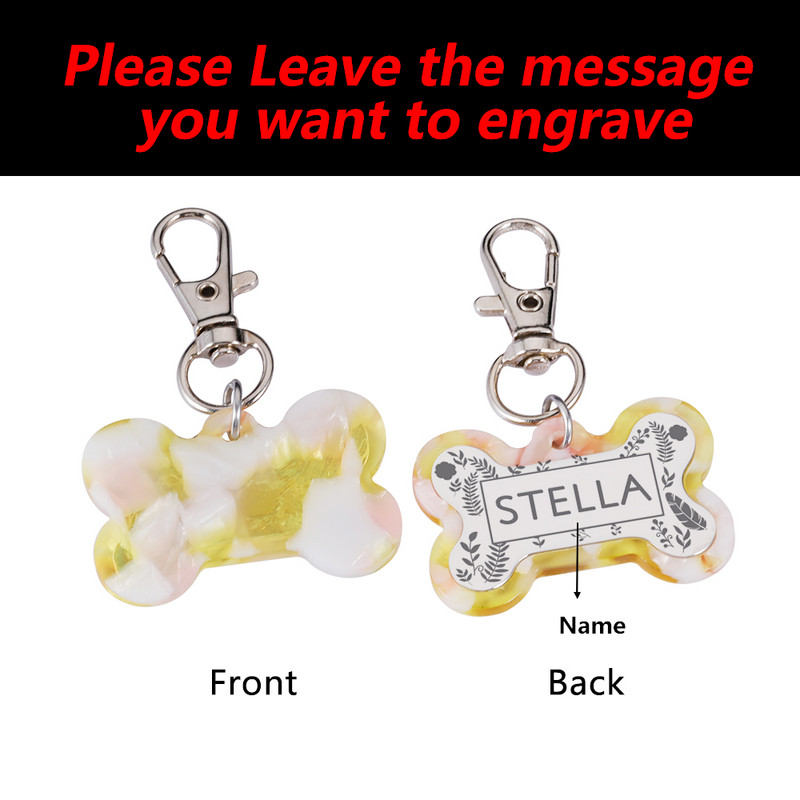 STVK Placă personalizată Etichetă pentru animale de companie Pisică Câini Guler Accesorii Medalie Personalizată Pisicuță Cațelu Număr Număr Gravat Scriere pentru câini