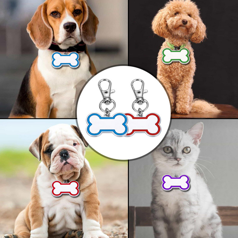 Etichete de identificare cu nume de câine, personalizate, anti-pierdere, Cadouri pentru iubitorii de câini Etichete pentru zgarda pentru câini Etichetă gravată pentru câini Etichetă nouă pentru cățeluș