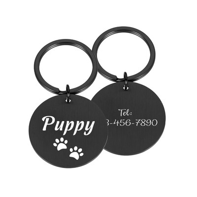 Δωρεάν χαραγμένη ετικέτα ταυτότητας σκύλου κατοικίδιων ζώων Εξατομικευμένη ετικέτα ταυτότητας κουταβιού γάτας Αξεσουάρ για κολάρο κατοικίδιων σκυλιών Προσαρμοσμένα σκυλιά Ετικέτες ονομάτων κατά της απώλειας Κρεμαστό