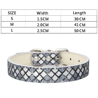 Ogrlica za pse za male velike pse PU kožne ogrlice za pse Podesiva karirana ogrlica od kamenčića za pse Dodaci Proizvodi za kućne ljubimce Štene