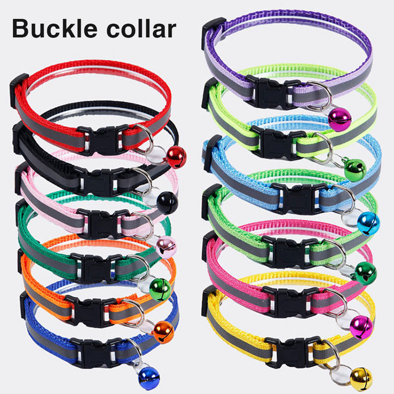 Sigurnosna ogrlica za pse, mačke, ogrlice za mačke, podesiva reflektirajuća zakrpa za kućne ljubimce, kopča za mačke, ogrlice za pse, zvonaste ogrlice, dodaci za pse i mačke