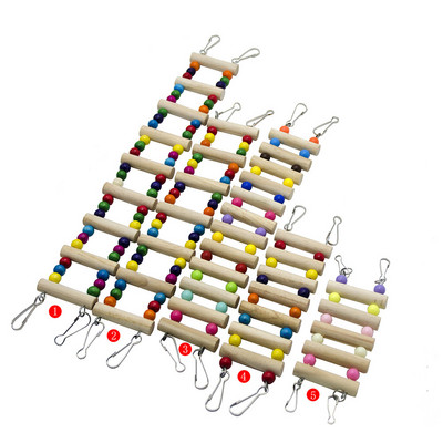 Papūgos žaislai paukščių kopėčioms naminių gyvūnėlių laiptai Priedai narvo dekoravimas ešerių žaislas, papūgėlė papūgos pakabukas su standartu
