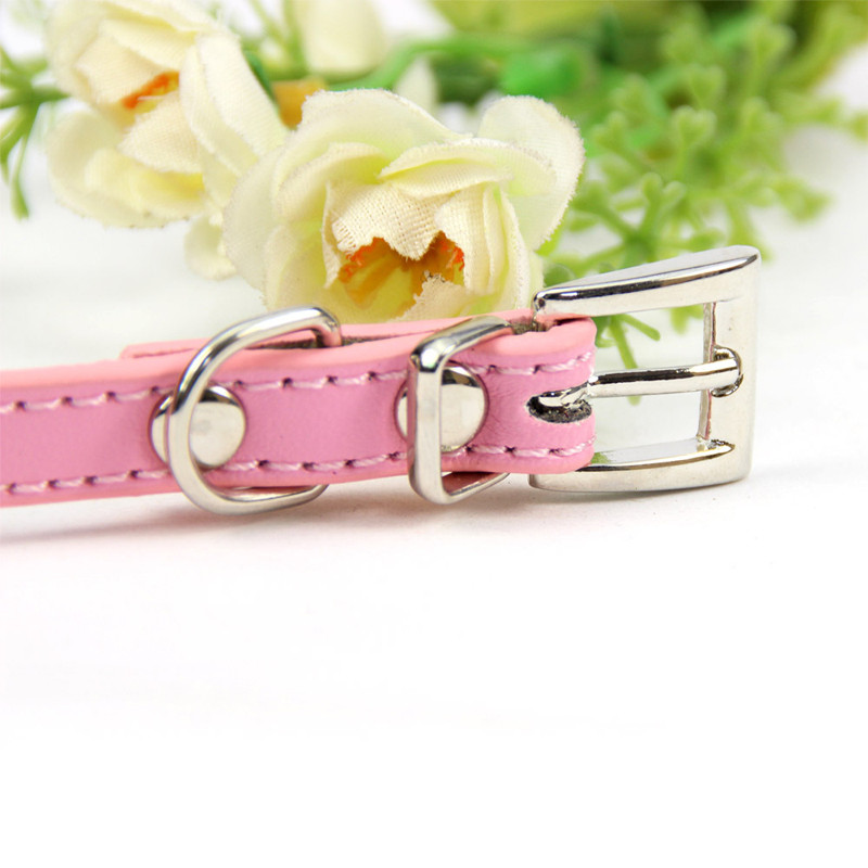 Koera kaelarihm Nahast lemmiklooma Koera kaelarihm, mida kasutatakse väikeste ja keskmise suurusega koerte jaoks, kasside jaoks õues jalutamiseks lemmikloomatarbed kaelakee tarvik