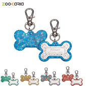 Etichetă personalizată de identificare pentru câini, pisică, colorată, guler de identificare pentru animale de companie, etichete cu nume pentru animale de companie personalizate gratuite pentru cățel etichetă din oțel inoxidabil Accesorii pentru animale d