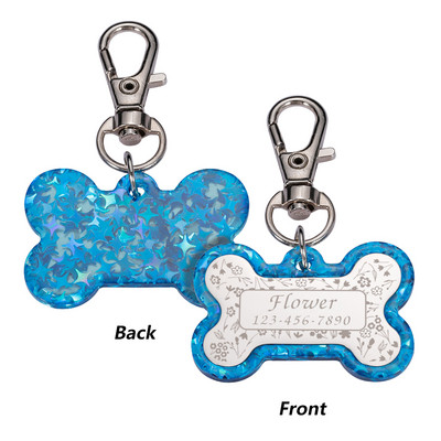 Etichetă personalizată de identificare pentru câini, pisică, colorată, guler de identificare pentru animale de companie, etichete cu nume pentru animale de companie personalizate gratuite pentru cățel etichetă din oțel inoxidabil Accesorii pentru animale d