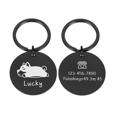 Δωρεάν προσαρμοσμένες ετικέτες αναγνωριστικού ονόματος σκύλου Περιλαίμια κατοικίδιων ζώων Ετικέτα ταυτότητας σκύλου Προσωποποιημένη χαραγμένη ετικέτα ταυτότητας σκύλου Κολάρο για αξεσουάρ για κουτάβια κατοικίδιων