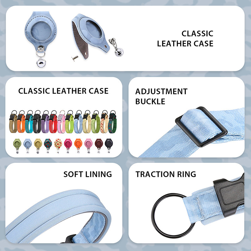 CAWAYI KENNEL Nailonist lemmikloomade reguleeritavad kaelarihmad õhusildi asukoha jälgimiseks koera kassi kadumisevastane peegelduskaitse kaelarihm koertele