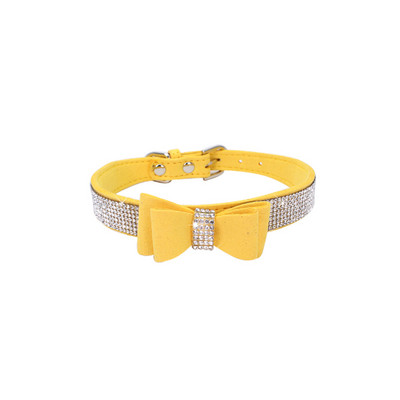 XXS~L Suurus Glitter Rhinestonest Kutsika Kassi Kaelarihmad Reguleeritav Nahast Kaelarihmad Väikestele Keskmistele Koertele Kassidele Koerte Lemmikloomade kaelarihmad