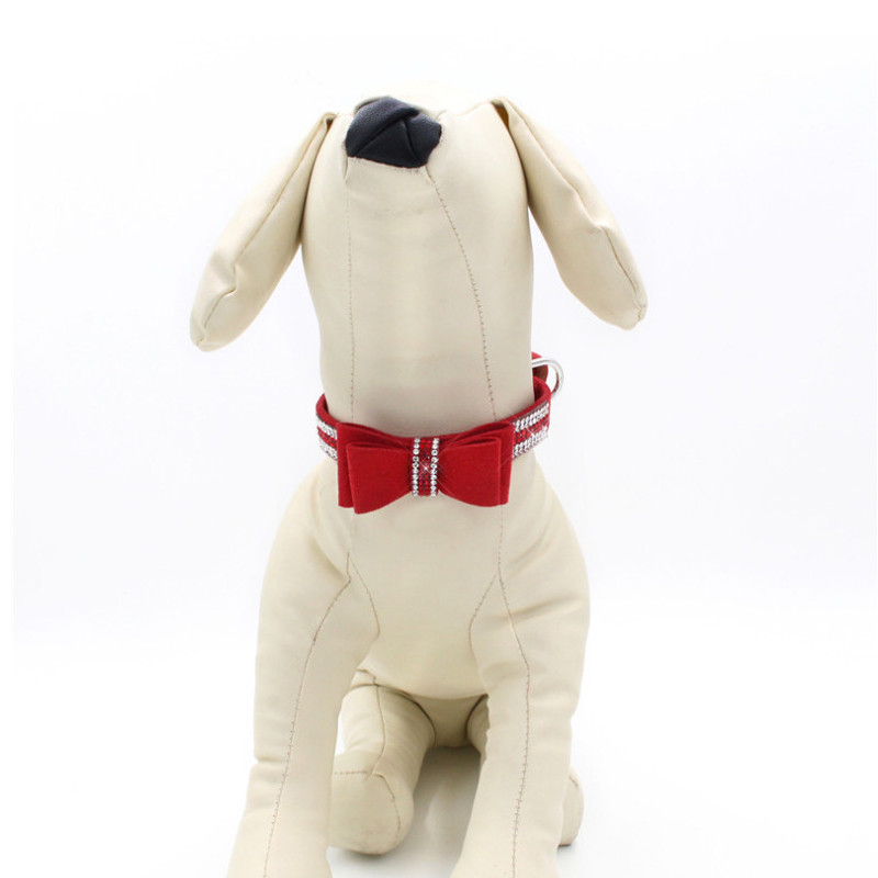 XXS~L Suurus Glitter Rhinestonest Kutsika Kassi Kaelarihmad Reguleeritav Nahast Kaelarihmad Väikestele Keskmistele Koertele Kassidele Koerte Lemmikloomade kaelarihmad