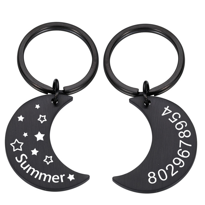 Suņa birka Personalizēta mājdzīvnieka kucēna kaķa ID zīme, iegravēta pielāgota suņu apkakles piederumi, pielāgota adreses vārda zīme suņiem kaķiem