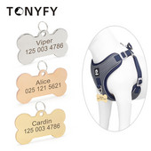 Pisici Câini Etichete de identificare Forma osoasă DIY Personalizat pentru Animale de companie mici și mari Accesorii guler Nume gravat Colier Accesoriu pentru cățeluș