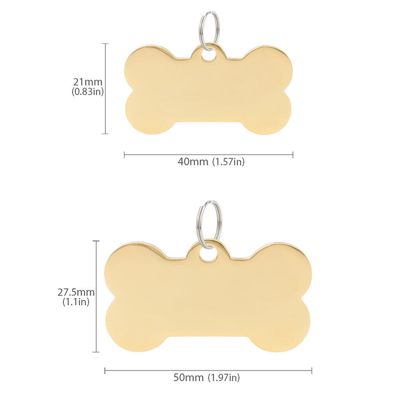 Pisici Câini Etichete de identificare Forma osoasă DIY Personalizat pentru Animale de companie mici și mari Accesorii guler Nume gravat Colier Accesoriu pentru cățeluș