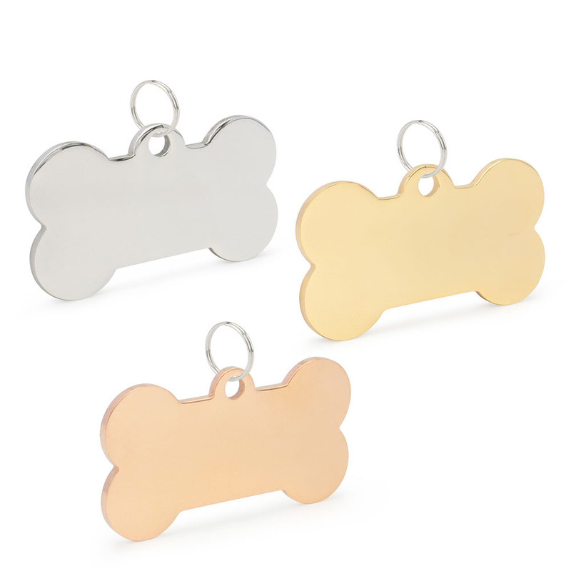 Pisici Câini Etichete de identificare Forma osoasă DIY Personalizat pentru Animale de companie mici și mari Accesorii guler Nume gravat Colier Accesoriu pentru cățeluș