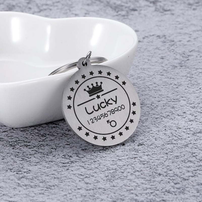 Kohandatud koera ID silt Isikupärastatud lemmiklooma kassi aadressiraamatu kutsikamedal graveeringuga kaelaripatsiga suurtele koertele Lemmikloomade tarvikud