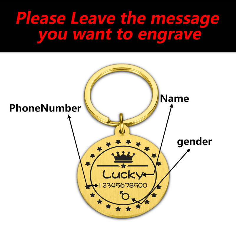 Kohandatud koera ID silt Isikupärastatud lemmiklooma kassi aadressiraamatu kutsikamedal graveeringuga kaelaripatsiga suurtele koertele Lemmikloomade tarvikud