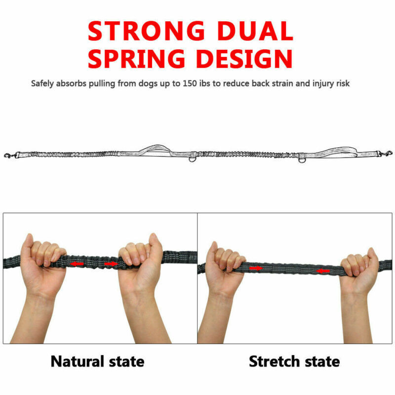 Lesă pentru câini Mâini libere reglabilă Plimbare pentru animale de companie Alergare Jogging Lese pentru cățeluși Cureaua din talie Cureaua pentru piept Coarda de tracțiune Accesorii pentru câini