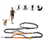 1PC Mâini reglabile Pisică Câine Alergare liberă Plimbare Jogging Animal de companie Lesă Curea din talie Cureaua de piept Cadou Coardă de tracțiune Accesorii pentru animale de companie