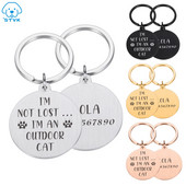 Νέο Δωρεάν Χαρακτική Ετικέτα ταυτότητας σκύλου γάτας Προσαρμοσμένο εξατομικευμένο κολάρο σκύλου Όνομα γούρι για κατοικίδιο Κρεμαστό κολιέ κοκάλι Κολάρο για κουτάβι Αξεσουάρ