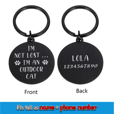 Νέο Δωρεάν Χαρακτική Ετικέτα ταυτότητας σκύλου γάτας Προσαρμοσμένο εξατομικευμένο κολάρο σκύλου Όνομα γούρι για κατοικίδιο Κρεμαστό κολιέ κοκάλι Κολάρο για κουτάβι Αξεσουάρ
